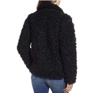 Black Trendy Teddy Faux Fur Jacket